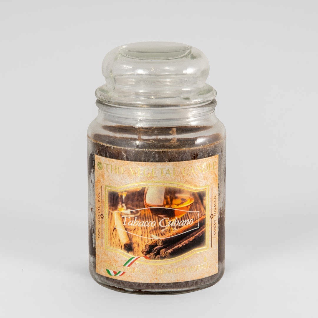 Kerze im Glas VEGETAL Kubanischer Tabak 600 g